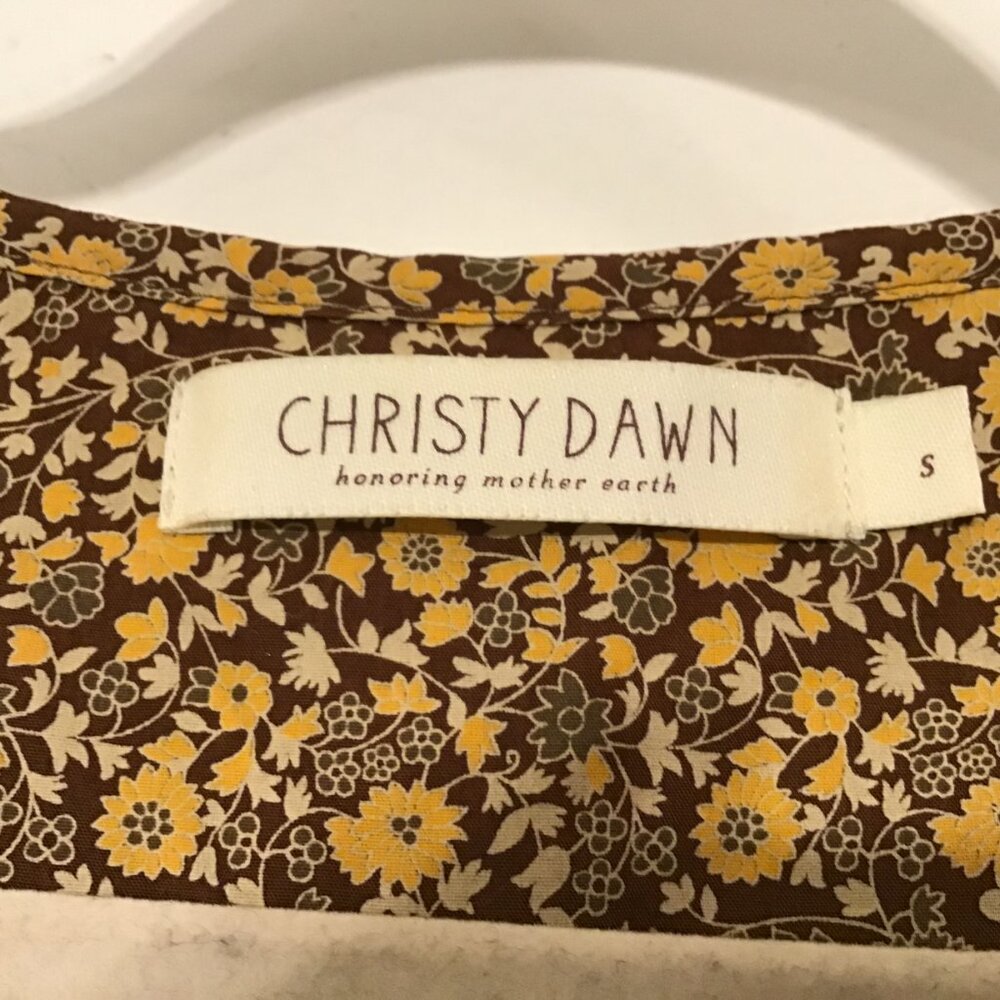 Christy Dawn The Dawn Dress Gold Floral S - Picture 8 of 10